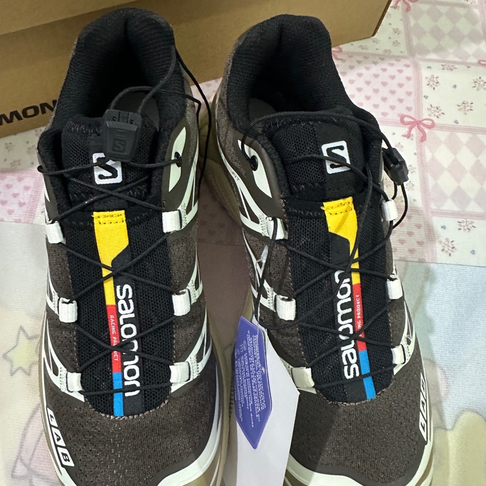 Salomon Brown Trail Sneakers with Cream Accents - Picture 6 of 8